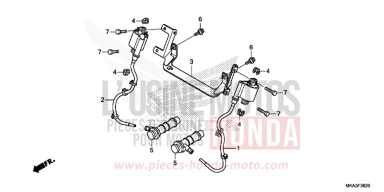 ZUENDSPULE von NC750X "Meca" MAT GUNPOWDER BLACK METALLIC (NH436) von 2016